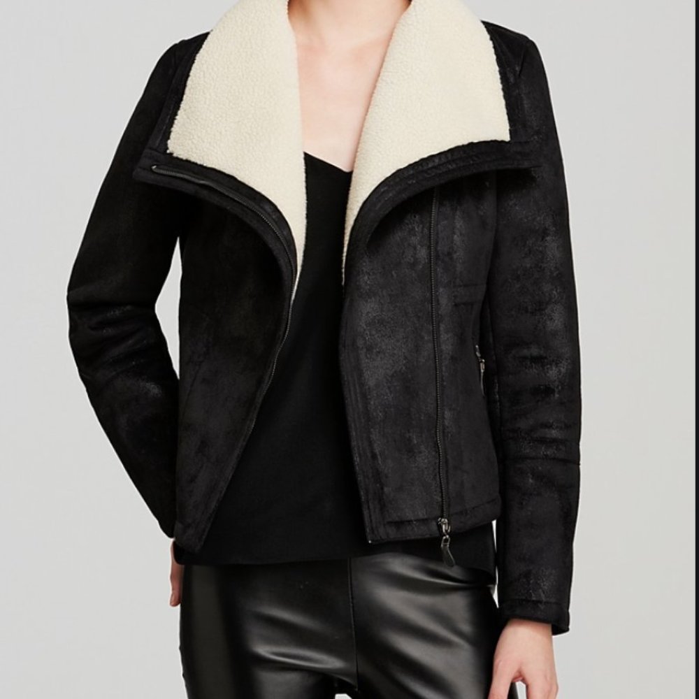 Aqua - Faux suede/sherpa jacket